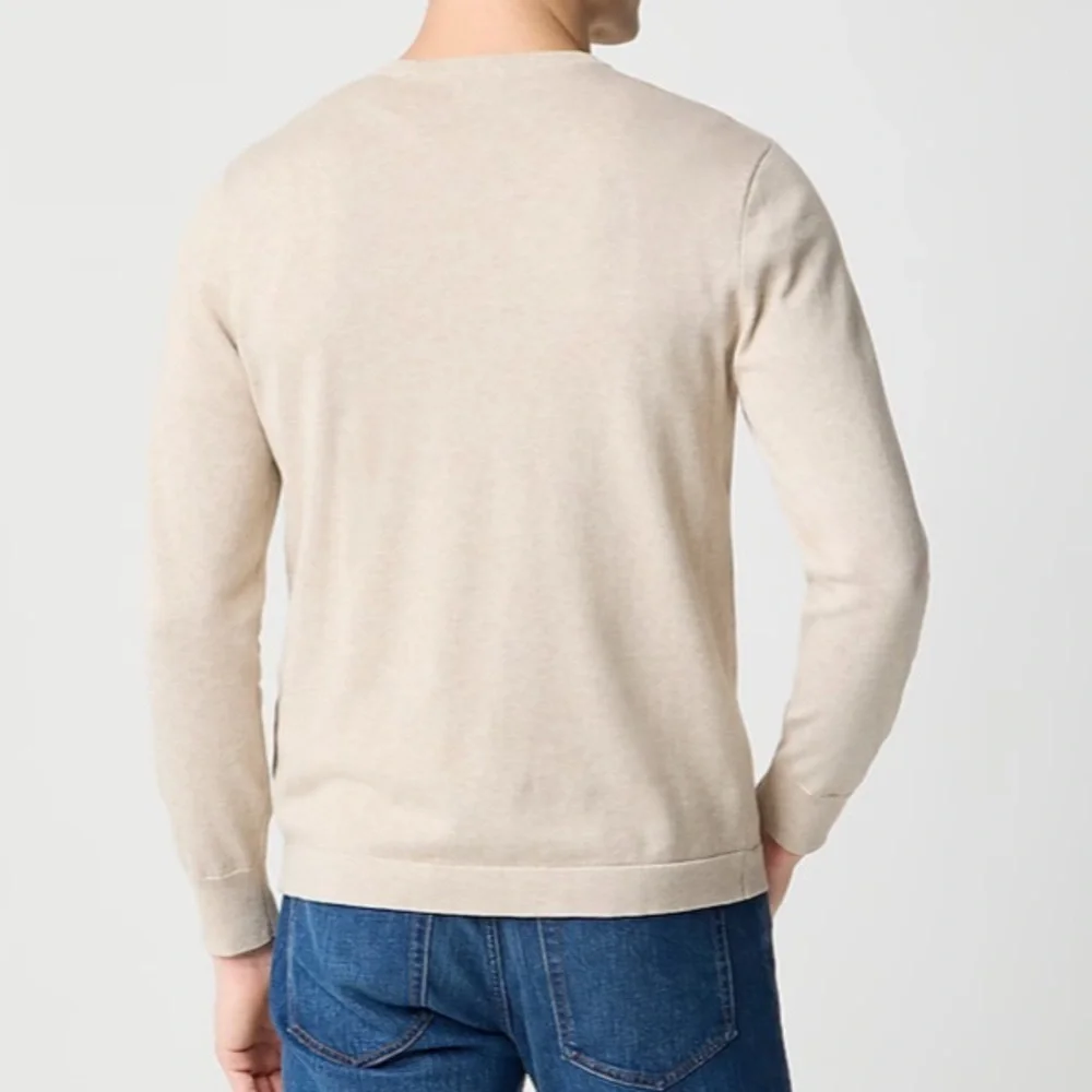 J crew heather stone Cotton crewneck sweater-tee